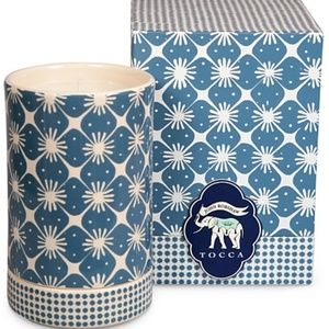 NEW TOCCA + John Robshaw Java Ceramic Candle
